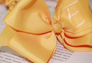 Yellow Baby Bow Headband