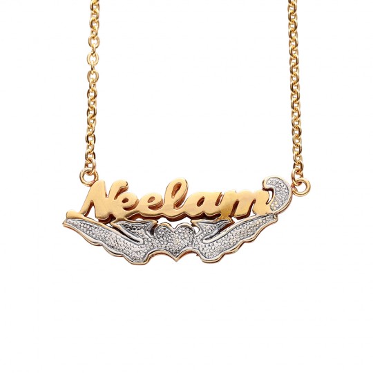 Personal Bling Name Necklace Pendant Jewelry