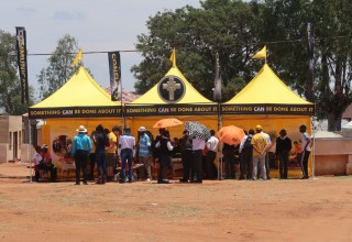 Throughout the day, the Scientology Volunteer Minister tents were filled with people curious about what the group had to offer, seeking help...and receiving it.