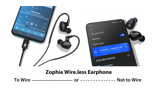 Zorloo Introduces Dual-Mode Zophia Wire.less Earphone