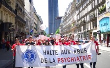 CCHR Paris at a protest march June 10, 2017, demanding psychiatric reform.