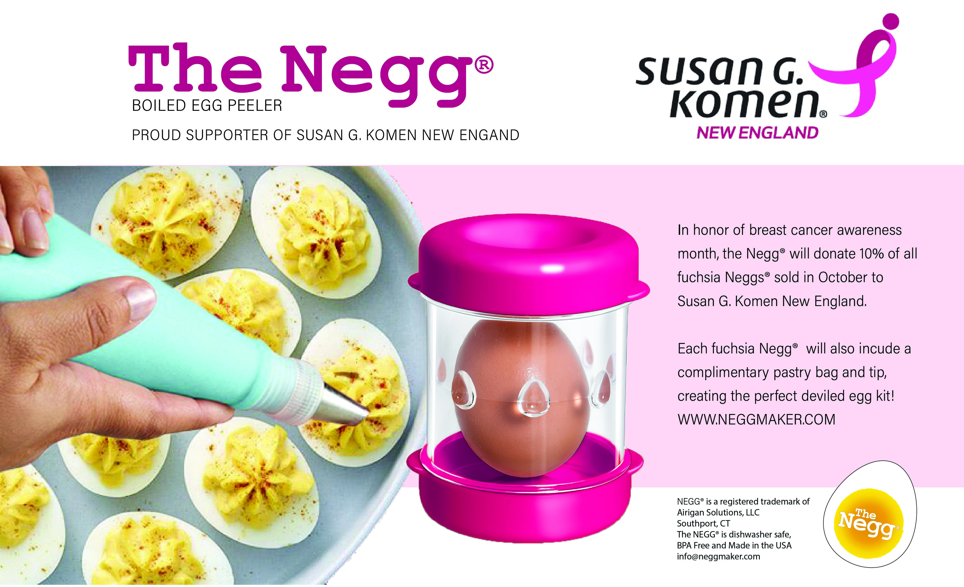 The Innovative Egg Peeler Negg® Celebrates Its 2nd Anniversary With a  Breast Cancer Fundraising Initiative