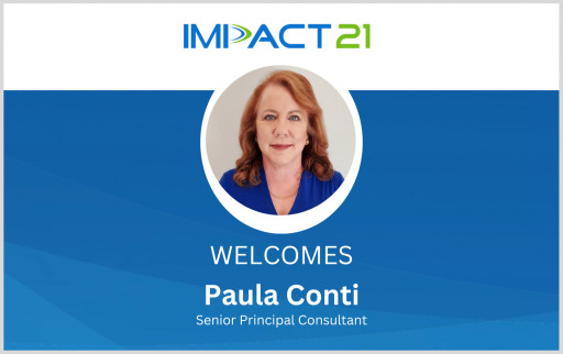 Impact 21 Welcomes Paula Conti as Senior Principal Consultant